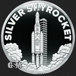 2024 Oz Proof Silver Skyrocket - World War Meme #116 Shield. Fixed Price $697.00.