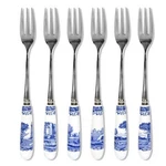 Spode Blue Italian Set Of 6 Pastry Forks. Fixed Price $24.63.