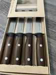 Wusthof Urban Farmer 4 Steak Knives-roasted Beechwood/steel Made In Germany New. Fixed Price $149.95.