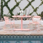 Outdoor/indoor 3-PIECE Santa Monica Bistro Set,patio 2 CHAIRS&1TABLE,ALL Weather. Fixed Price $374.00.