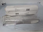 Winco 22-PIECE Dominion Heavy Weight Dinner Knife Set 18-0 Stainless #:0014-08.B. Fixed Price $28.50.