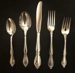 Oneida Silver Chatelaine 5 Piece Place Setting. Fixed Price $11.99.