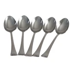 Lenox 18/10 Stainless Flatware Portola Oval Soup Place Spoons Set Of 5. Fixed Price $22.99.
