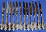 Oneida American Harmony / Arbor Dinner Knives Hollow Handle - Set Of 12. Fixed Price $10.00.