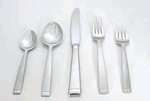 Oneida Community Stainless Flatware Usa Frosted Handle - Choice 5 Pc Sets. Fixed Price $125.00.