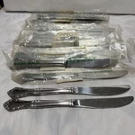 20 Estia Cascade Stainless Flatware Dinner Knife 5/8"(14). Fixed Price $69.99.
