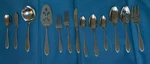 55 Pc. Deluxe Set Interpur INR5 Stainless Flatware, Japan, Beaded Edge, Nos. Fixed Price $95.00.