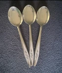 Nasco Stainless Oval Soup Spoon Vassar Pattern Japan Leaves. Fixed Price $16.00.