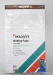 Skilcraft Writing Pad Legal Size Ruled 8-1/2" X 14" White 50 Sheets 12 Pack. Fixed Price $32.99.