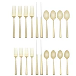 Malmo Gold Kate Spade 20 Piece Pc Set For Of Stainless 24 Kt Flatware. Fixed Price $259.99.