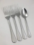 Winco Stanford Stainless Steel 18/8 Center Ridge 3-SALAD Forks, Teaspoon. Fixed Price $16.99.