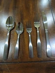 New 40 Pc Place Setting For 8 Cambridge Madison Stainless Silverware Flatware. Fixed Price $50.00.