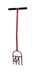Red 4 Tine Heavy Duty Bar W Foot Stand Digging Gardening Fork Made Usa. Fixed Price $79.99.