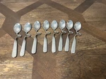 Villeroy & Boch Stainless Caff Demitasse Spoons 'new Wave' Hammered 18/10. Fixed Price $59.99.
