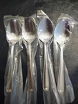 (4) New Oval Place Soup Spoon 7 1/8 In. Knot (stainless, 18-8) By Farberware. Fixed Price $20.45.