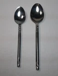 2PC Pier One PII10 Fork Spoon Stainless Steel Flatware Metal Twisted. Fixed Price $24.50.
