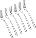 Faderic Dinner Set Of 6, Table Forks, 6PCS-SQUARE Handle, Silver. Fixed Price $17.84.