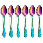 Seeshine Rainbow Dinner Spoon Set, Stainless Steel 7.6-INCH,. Fixed Price $14.76.