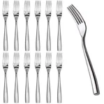 Dozen Solid Steelite Dinner Forks 18/10 Stainless 8" Glossy Flatware New. Fixed Price $99.99.