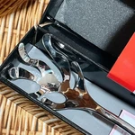 Alessi Mediterraneo Pasta Server Spoon Stainless Steel ESI17 Italy Rare. Fixed Price $118.00.
