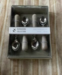 Saro Lifestyle Set 4 Sm Wood Handled Spoons, Coffee Ice Cream Condiments 5. Fixed Price $16.95.