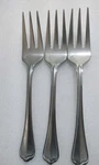 3 Fortessa 9" Fish Forks 18/10 Stainless Steel Flatware. Fixed Price $22.61.