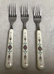 Mikasa Studio Nova Stainless Melamine Adirondack Salad Forks 7 1/4 Set Of 3. Fixed Price $26.95.
