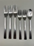6 Pieces Gourmet Settings Soho Stainless 3 Dinner Forks 2 Salad 1 Teaspoon. Fixed Price $18.95.