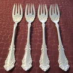 Berkshire 4 Fish Forks Rogers Scarce Silverplate 1897 Lmc Monograms Bu. Fixed Price $47.50.