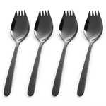 Sporks Stainless Steel 4 Pack, 5.9 Inch Reusable Metal Spork, Ice Cream Black. Fixed Price $13.49.