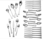 Lenox Portola 18/10 Stainless Steel Flatware 64 Pc. Missing One Dinner Spoon. Fixed Price $165.00.