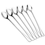 Monfasye Long Handle Iced Tea Spoons, 6 Pcs 9.5-INCH Stainless Steel L, Oval. Fixed Price $16.14.
