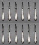 Oneida Stainless Flatware - Satin Camber Dinner Knives Set Of Twelve Usa. Fixed Price $24.99.
