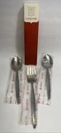 Vintage Coventry Jh Stainless Bouquet Set: 2 Tablespoons & Meat Fork New Box!. Fixed Price $28.00.