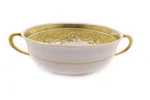 Royal Bayreuth Germany Chantilly Flat Cream 3/4" Soup Bowl Double Handle. Fixed Price $39.99.