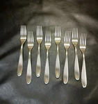 Zwilling Ja Henckels 103 Satin 18/10 Beveled Edge Salad Forks Set Of. Fixed Price $25.90.