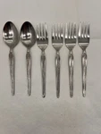 Royalton RLN8 Stainless Flatware Korea 6PC Teaspoons Salad Forks. Fixed Price $22.00.