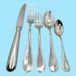 Guy Degrenne Beau Manoir Flatware Set 5 Piece Knife Fork Spoon Dinner France. Fixed Price $35.00.