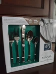 Mikasa Harmony 45 Pc Service For Serving Utensil Set Stainless 18/10 Flatware. Fixed Price $120.00.