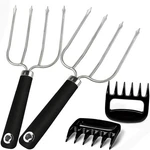 Turkey Lifting Forks, Meat Claws, Strong Endurance Stainless Steel Silver. Fixed Price $21.56.