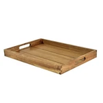 Kiteiscat Acacia Serving Tray With Handles 17-INCH Decorative Wooden T.... Fixed Price $30.39.