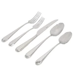 Gibson Elite Claudine 20 Piece Stainless Steel Flatware Set Silver. Fixed Price $73.71.