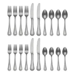 Lenox Textured Neutrals - 18/10 Stainless 20PC. Flatware Set (service For Four). Fixed Price $39.98.