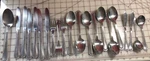 Lot Of 21 Pc Gibson Stainless Steel Flatware Pattern Bead-cc. Fixed Price $21.00.