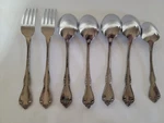 7 Pcs. Oneida Ltd Wm Rogers Deluxe Stainless Mansfield Glossy Silverware. Fixed Price $24.49.
