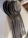 Set Of 10 Tramontina Brazil 736 Stainless Teaspoons Flatware. Fixed Price $9.60.