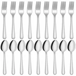 Unokit 24-PIECE Spoons And Forks Set Silverware Food G.... Fixed Price $41.66.