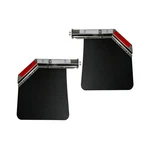 Pair Chrome Steel Angled Spring Loaded Mud Flap Hanger Bracket With 24''X30''.... Fixed Price $183.75.