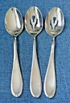 Bravo By Mikasa - 2 Pierced Serving Spoons & Tablespoon 18/10 Stainless New. Fixed Price $37.99.