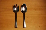 Dansk Ihq Danmark DAS53 Baby Set Spoon & Fork Stainless 4-7/8" Vintage Mcm. Fixed Price $40.00.